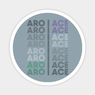 Retro AroAce Pride Magnet